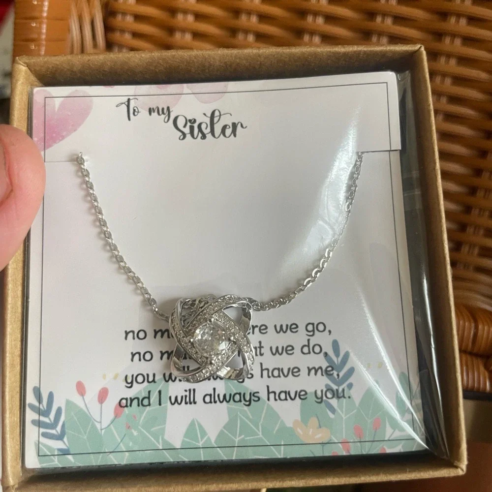 Ryandype Rose Gold Sister Gift Set Women OS Tumbler Necklace Basket‎